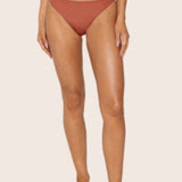 SET ACTIVE/VOLVOM Rust Ribbed Bikini Bottom - Picture 4 of 4